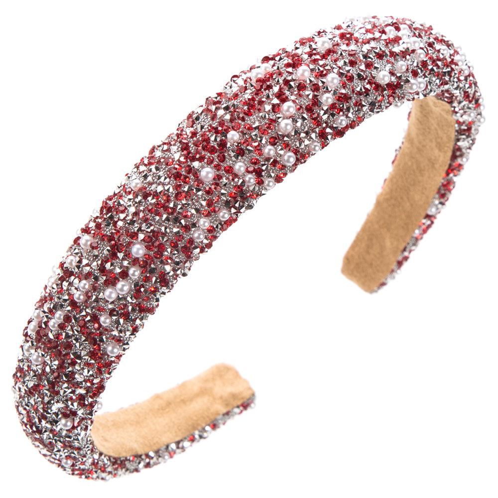 

New Colorful Sponge Hairband for Simple Hair Styling At Parties and Events червоний