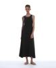 PARTIMENTO WOMEN Pwc Overlay Sleeveless Maxi Dress_Black Stripe