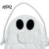 Decorative Holiday Tote Halloween Ghost Candy Bag for Kids Cute Fabric Treat or Trick Multipurpose Toy Storage with Handle Spooky Snack Goodie Bags