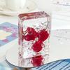 Transparent Acrylic Ornament Rectangular Oil Flowing Sand Ornament Fruit Sand Ornament  Home Decor