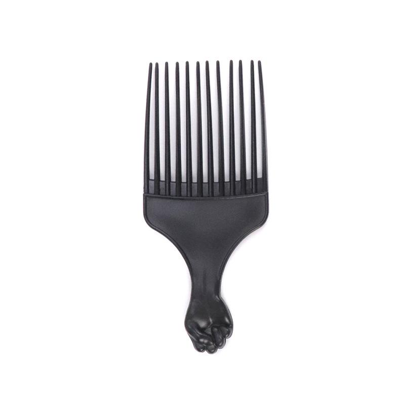 Wide Teeth Brush Pick Comb Fork Hairbrush Insert Hair Pick Comb Plastic Combs for Curly Afro Hair Styling Tools for Women Men