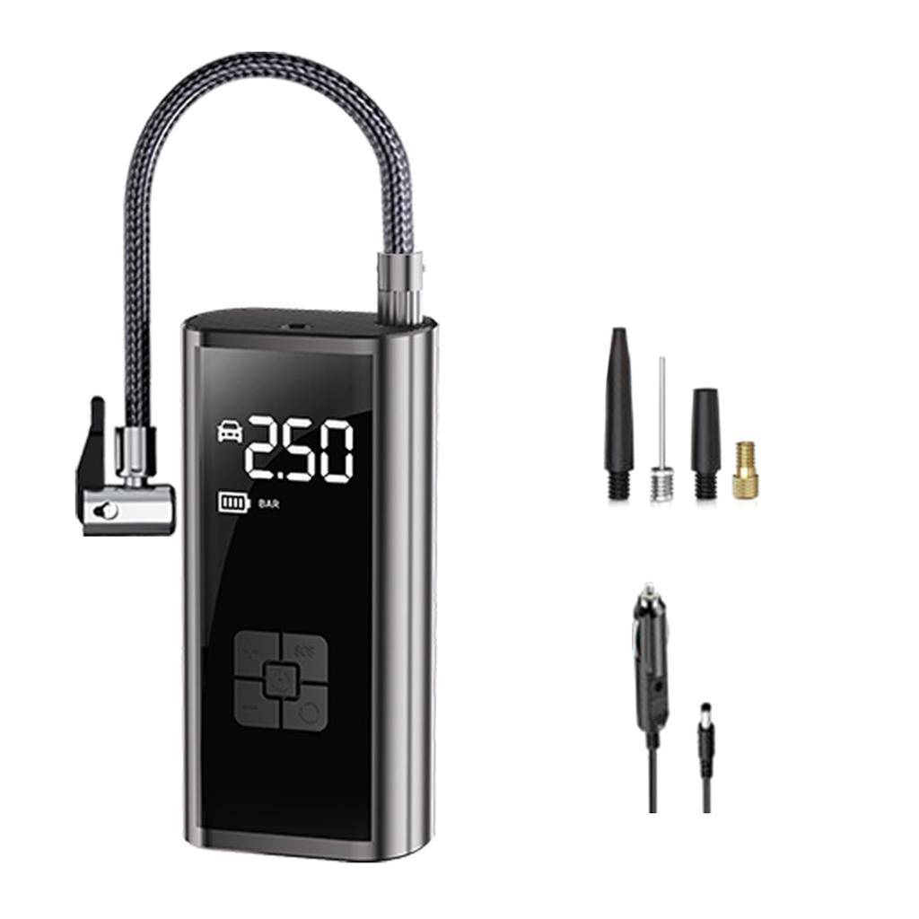 Battery Power Tyre Inflator Air Compressor Handheld Electric Digital Tire Inflator with LED Light Tire Pump