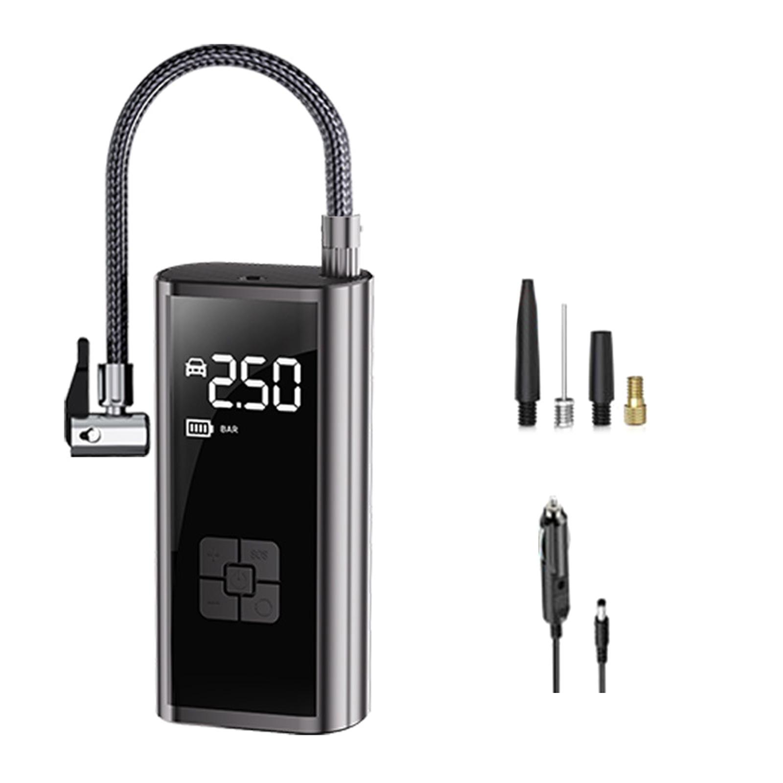 

Battery Power Tyre Inflator Air Compressor Handheld Electric Digital Tire Inflator with LED Light Tire Pump