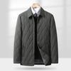 Autumn Winter Middle Aged Men Warm Collar Business Leisure Dad Padded Clothes Coat