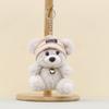 Plush Bear Pendant Keyring With Hat And Heartshaped Necklace Design Kids For