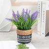 Artificial Plant Potted Plant Simulation Lavender Desktop Office Decoration Ornament Artificial Fake Flower Lavender Decorative Potted Plant