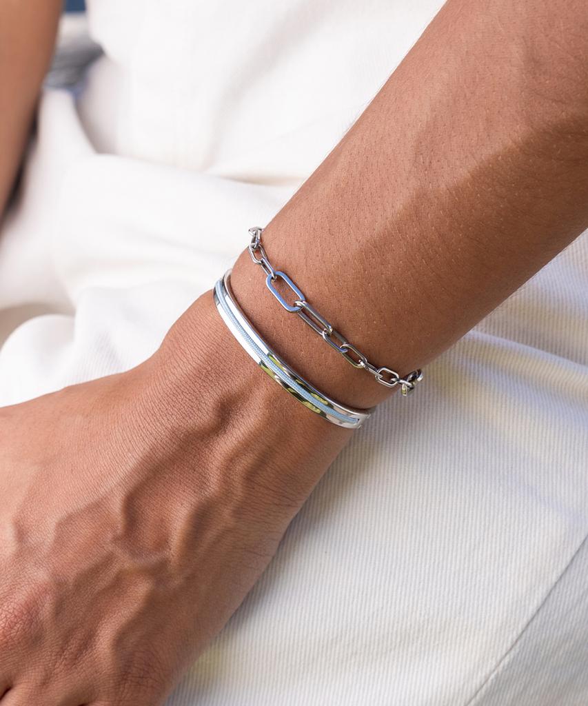 Pig&Hen (Women'S) Maya Lu 6 Bracelet - Arctic Blue X Silver