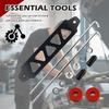 Car Battery Hold Down Bracket Kit,8.52" 5 Holes Battery Tie Down Holder with 9.84" J Bolt for Protecting & Securing Vehicle Batteries,Aluminum Alloy