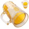 15OZ Dubbelwandige Grappige Bierpul Mezzanine Grappige Nep Bierpul Creatief Model Prank Speelgoed Voor Feesten, Barbecues, Vakantie