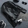 2026 Spring Autumn Haining New Women PU Leather Jacket, Slim Fit Lapel Short Motorcycle Biker Coat Fashion Casual Outerwear