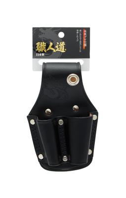 Bolsa de Cintura para Alicates Takagi Preta Artesão, Couro, SBL-03