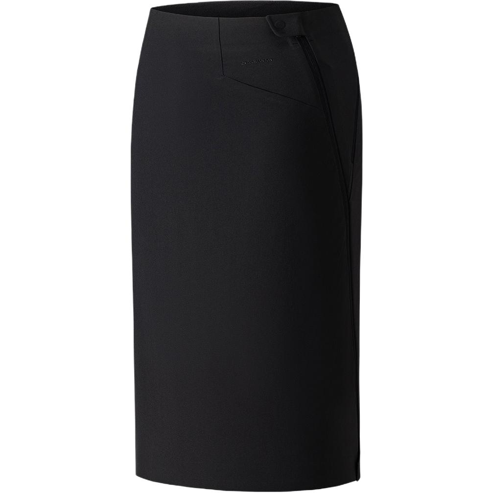 Anta Champion Outdoor Travel Series Solid Color Mid Waist Versatile Comfortable Simple Casual Long Skirt Women skirts 162610203-3 S