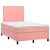 VidaXL Slatted Bed Base with LED Mattress, Upholstered Bed, Double Bed, Adult Bedroom Interior Bed, 3135998
