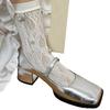 Sweet Crystal Crew Socks Sheer Summer Meshes Socks Princesses Ankle Dress Socks