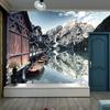 Lakeside Old Wooden House Wallpaper Living Room Children's Room Nursery Mural Home Decoration Wallpaper