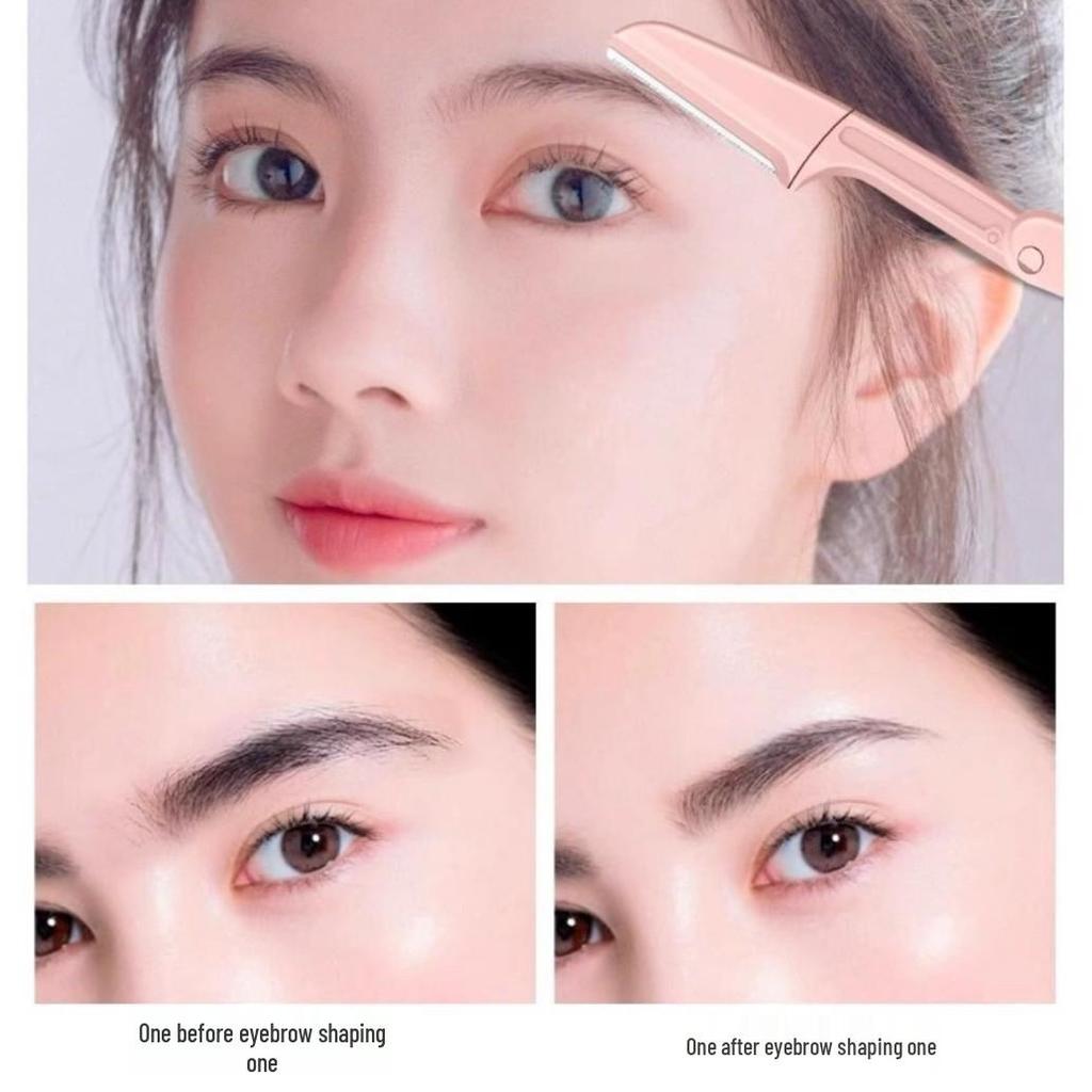 Foldable Safety Eyebrow Razor for Beginners, Unisex Blade