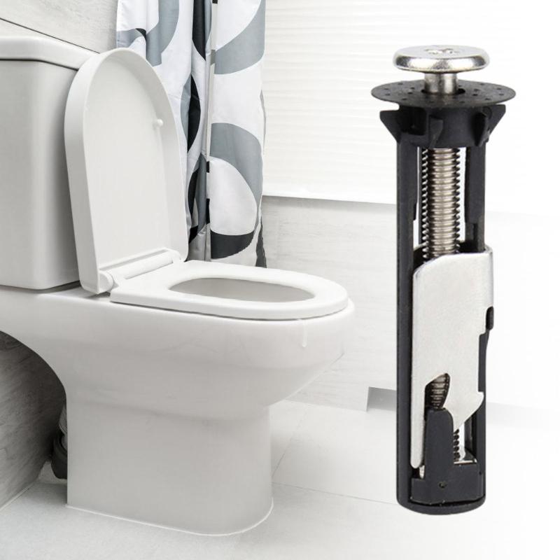 Universell toalettsitsbult- och skruvuppsättning Uppgraderar toalettsitsfäste för Förbättrar Stabiliteten i Toppmonterade Toalettsitsar
