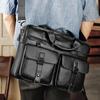 Men's Genuine Leather Crossbody Shoulder Bag