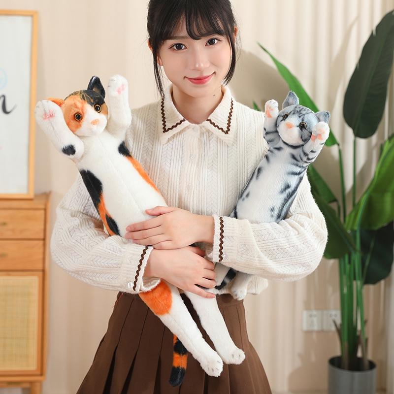 25/40/58cm Cute Soft Lucky Cat Pillow Plush Toys Stuffed Office Sleeping Cushion Christmas Birthday Gifts For Kids Girl
