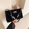Premium retro matte bag women's autumn new casual hand carry small square bag single shoulder messenger bag