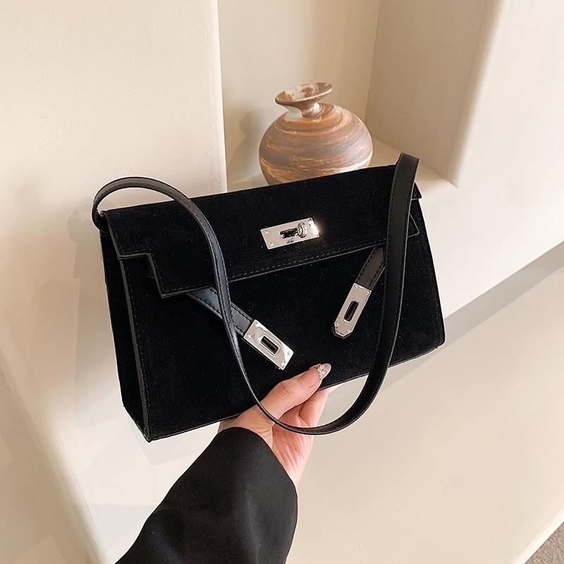 Premium retro matte bag women's autumn new casual hand carry small square bag single shoulder messenger bag