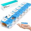 Portable Weekly Pill Organizer - Seven Day Medicine Dispenser Box