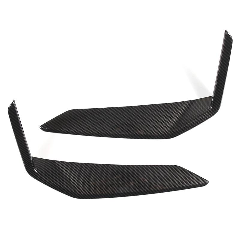 For BMW X1 IX1 U11 2023 2024 2025 2026 ABS Carbon Fiber Style Car Front Bumper Side Molding Cover Trim Sticker Accessories