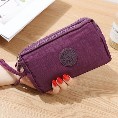 Solid 1PC Phone Bag Women Coin Card Fashion Short Wallet 2019 New Key Purse Canvas Zipper Popular High Quality Three-Layer Hot Sale  Accessories