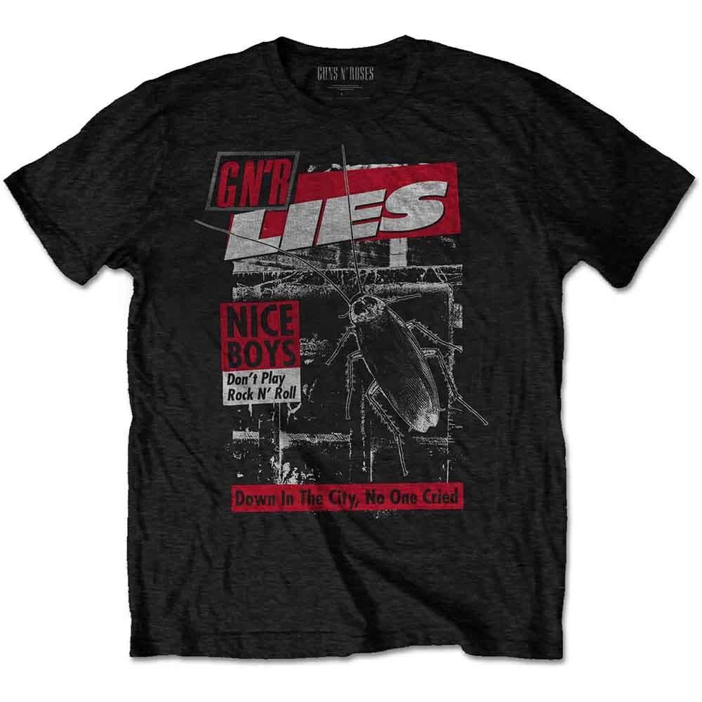 Guns N  Roses  Nice Boys  Black T shirt - NEW 4XL