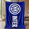 Inter Milan 3 - Coperta a tema Coperta morbida in flanella Coperta soffice da divano Coperta accogliente per divano e letto per arredamento domestico