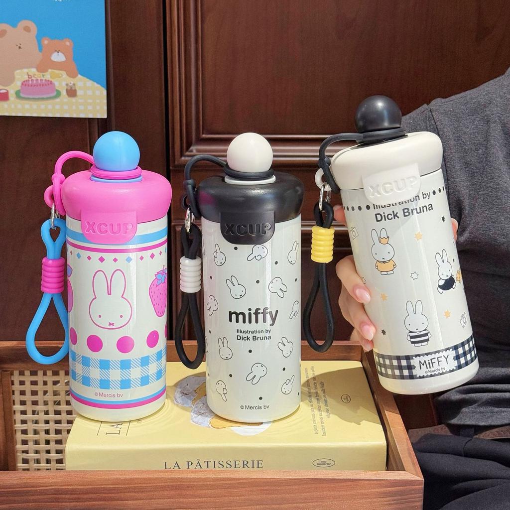 Stainless steel float ball thermos cup large capacity portable coffee cup cartoon creative student cup