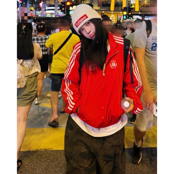 1514 #High Quality, Thickened, Original Workmanship (Original Fabric) Jacket Female Red Chenier XL красный