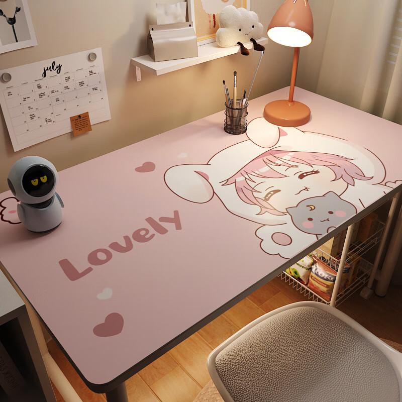 OEING Kids Cartoon Eye-Protection Leather Desk Mat