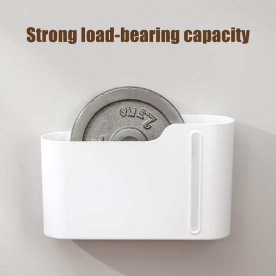 Garbage Bag Storage Box Wall Hanging Nail-Free Installation Large Capacity Dust-Proof Closed Box Side Access Design Kitchen Bathroom Storage Organizer