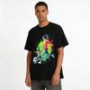 Aquarell Eltern-Kind Fußballzeit Lässiges bedrucktes Oberteil Reines Baumwoll-T-Shirt