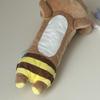 Cute Bee Bear Doll Shaped Plush Pencil Pouch School Student Stationery Storage Pen Bag Gifts