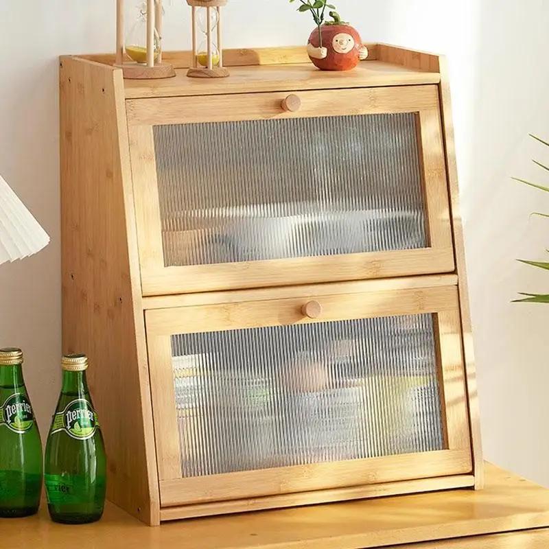 Wooden Desktop Storage Cabinet Cup Organizer Cosmetic Arrangement Der Batoom Elf Wood Material Other Installation