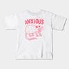 Boys Girls Soft Cotton Graphic Tees Anxious Breathable Daily School Wear Kids T-Shirts
