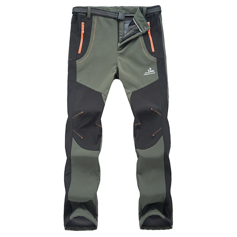 New Unisex Autumn/Winter Windproof Fleece Softshell Pants - Warm, Thickened Outdoor Mountain Gear