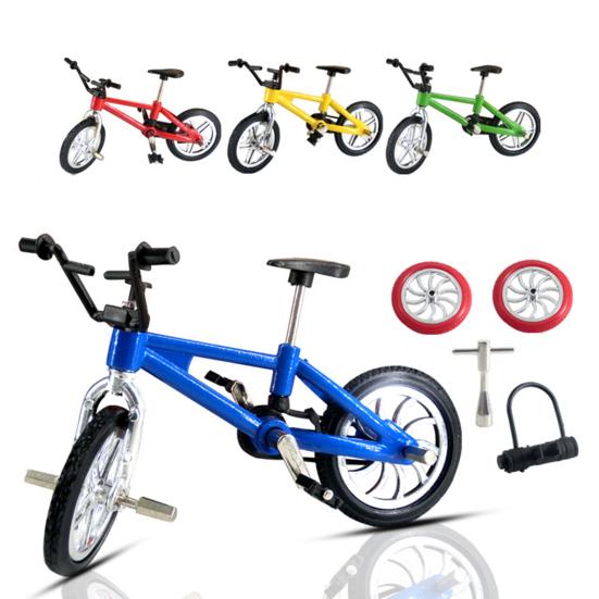 Model Bicicletă Anti-Coliziune Detaliu Mic Cadou de Festival Bicicletă de Deget Aliaj Turnare sub Presiune Jucărie Simulare pentru Copii