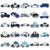 50-Pack Waterproof Cartoon Police Car Stickers for Children - Perfect for DIY, Reward, Phone Cases, and Suitcases