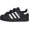 Superstar 2 Komfortowe zapięcie K Core Czarny Chmurowy Biały Trampki Dziecięce JI3989