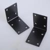 10pcs Heavy Duty Steel L Angles Brackets with Not  rusts  Coating Wood Shelf Support Outdoor Metal Brackets set for Wood