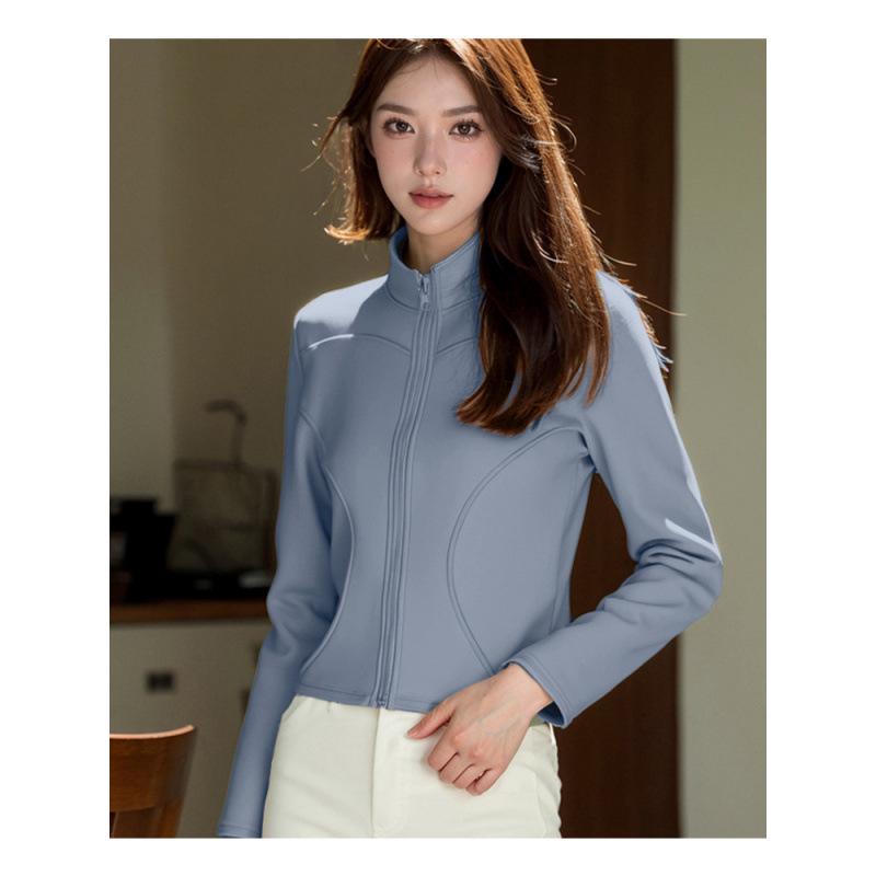 Women s Slim Fit Warm Winter Running Jacket - Velvet Plus Fitness Sports Top L 1680₽