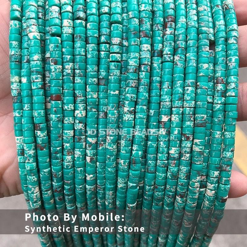 4x2mm Natural Pink Opal Turquoise Jasper Rondelle Beads Cylinder Flat Loose Spacer Bead For Jewelry Making Diy Bracelet Necklace