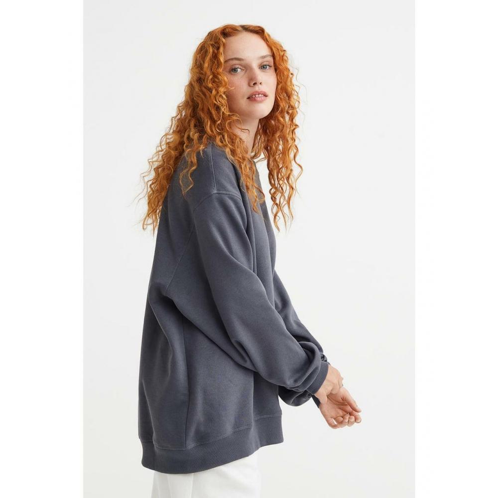 

Толстовка HM Oversized Темно-серая 0994088004