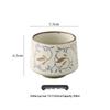 Retro Hand-Painted Ceramic Coffee Cup & Saucer Set with Latte Art Design
