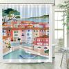 Travel Shower Curtains Bathroom Curtain for Quarto Folding Partition Accessories Bath Bedrooms Houses Rooms Waterproof the Home