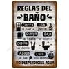 Segnali Metallici Vintage Targhe Latta Cartelloni Man Cave Bar Retro Arte Murale Affresco Esterno Casa Bagno Stanza Casa Decorazioni De