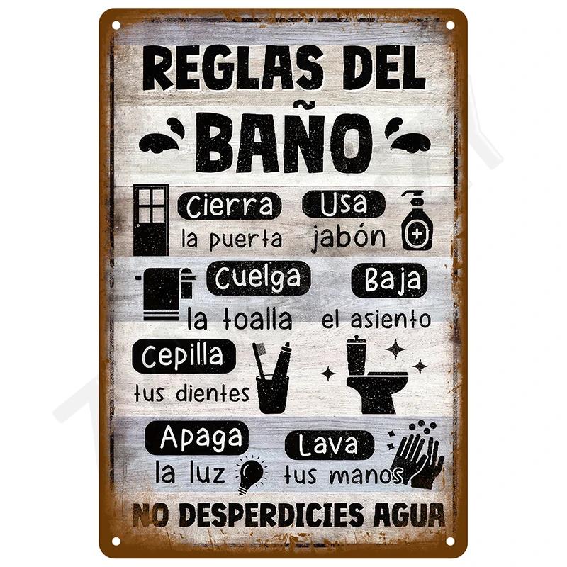 Segnali Metallici Vintage Targhe Latta Cartelloni Man Cave Bar Retro Arte Murale Affresco Esterno Casa Bagno Stanza Casa Decorazioni De
